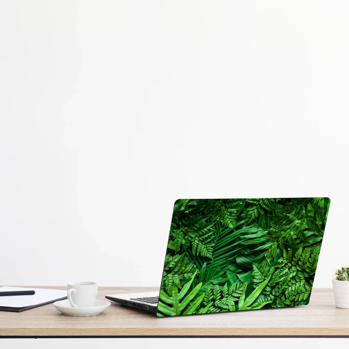 Laptop-Aufkleber üppiges grünes blättermuster Laptop-Aufkleber üppiges grünes blättermuster