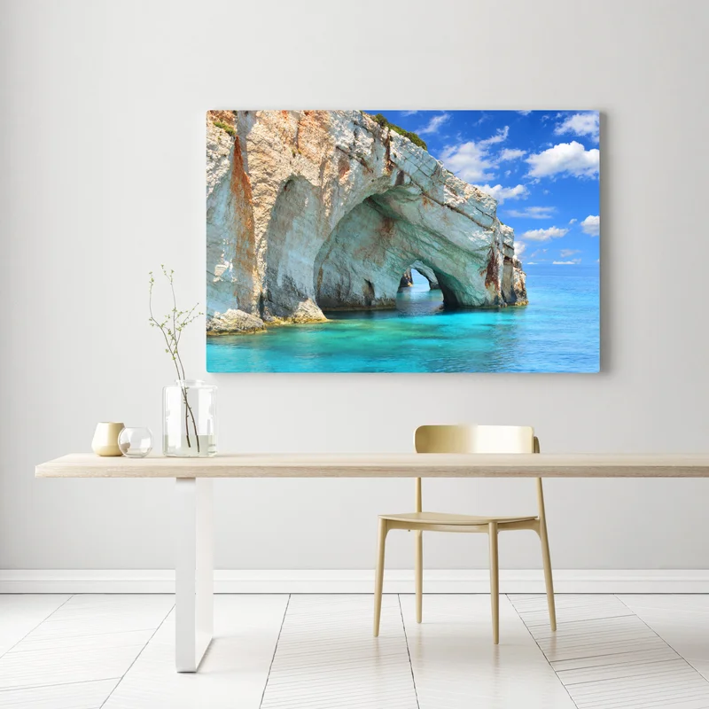 Leinwandbild blaue höhlen von Zakynthos Leinwandbild blaue höhlen von Zakynthos