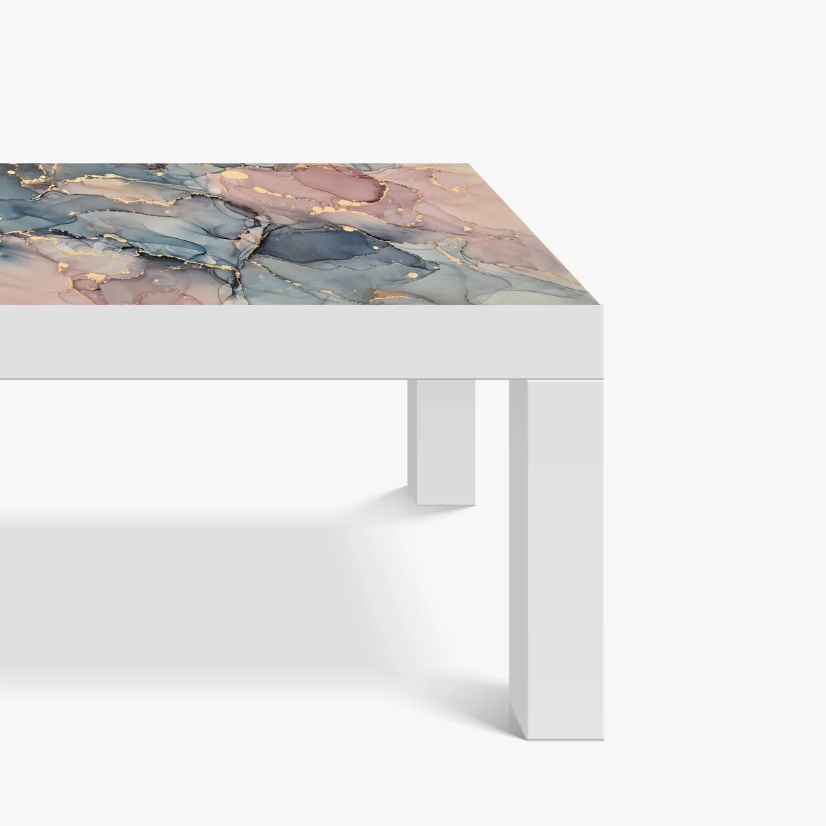 Tischaufkleber und Schreibtischaufkleber zarte pastell-flüssigmarmor mit goldadern Tischaufkleber und Schreibtischaufkleber zarte pastell-flüssigmarmor mit goldadern