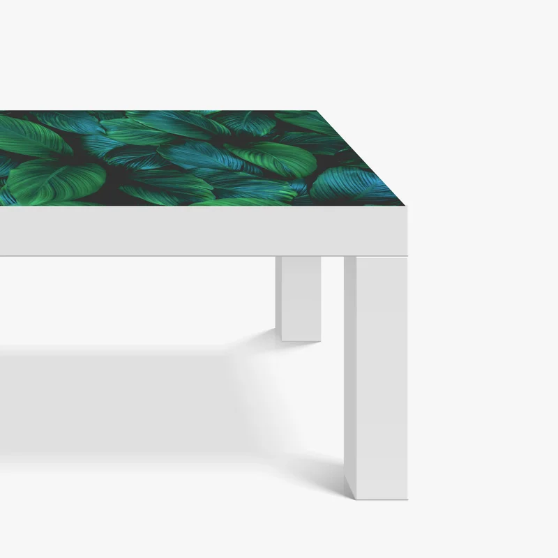 Tischaufkleber und Schreibtischaufkleber üppige tropische blätter