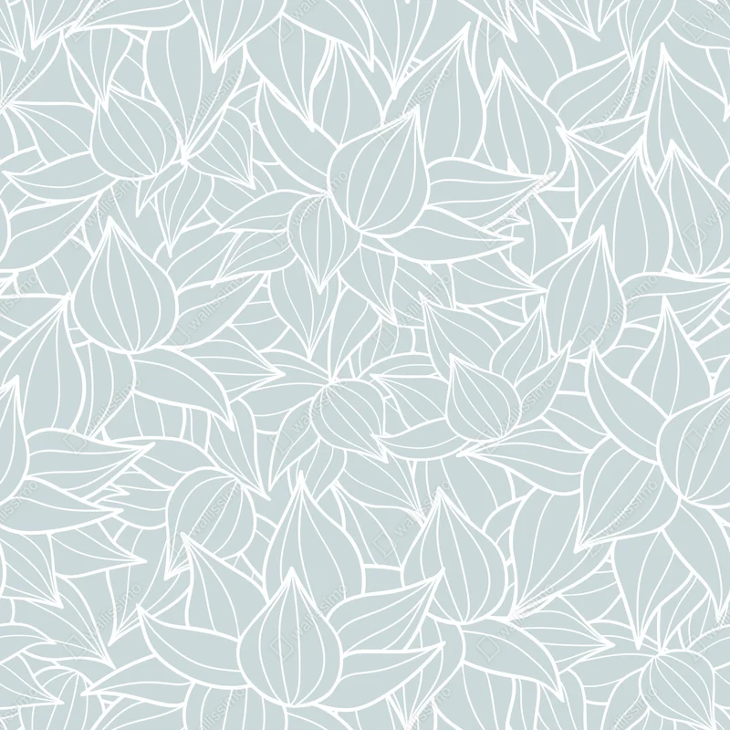 Laptop-Aufkleber zartes türkis blättermuster Laptop-Aufkleber zartes türkis blättermuster