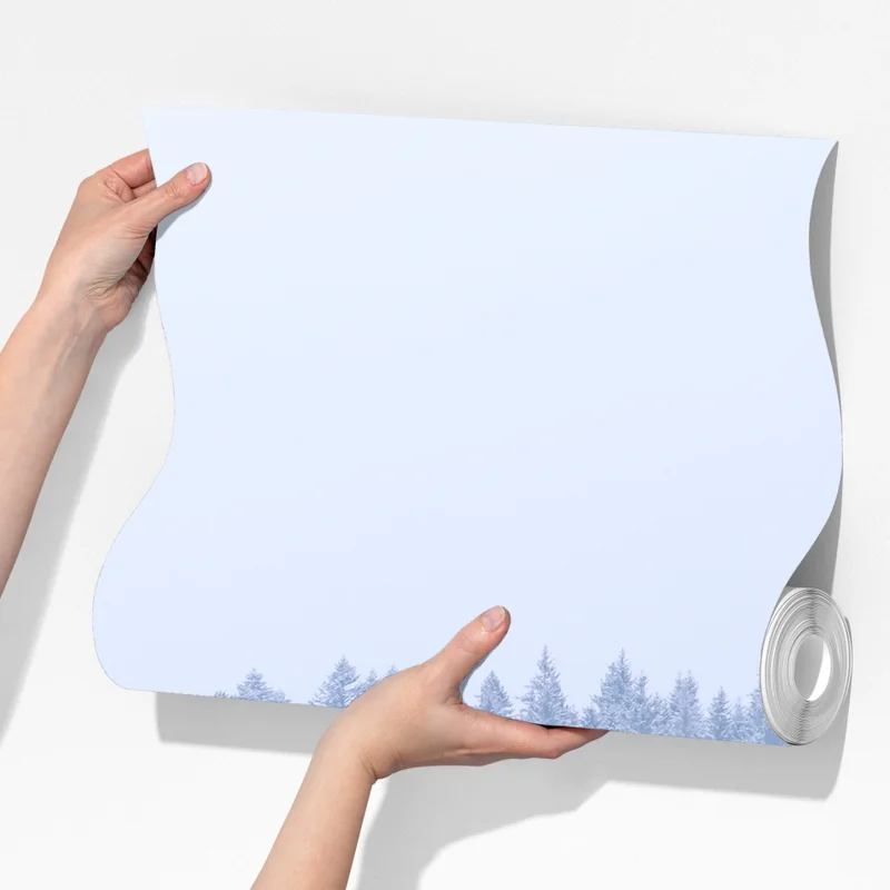 Fototapete winternebel über nadelwald Fototapete winternebel über nadelwald