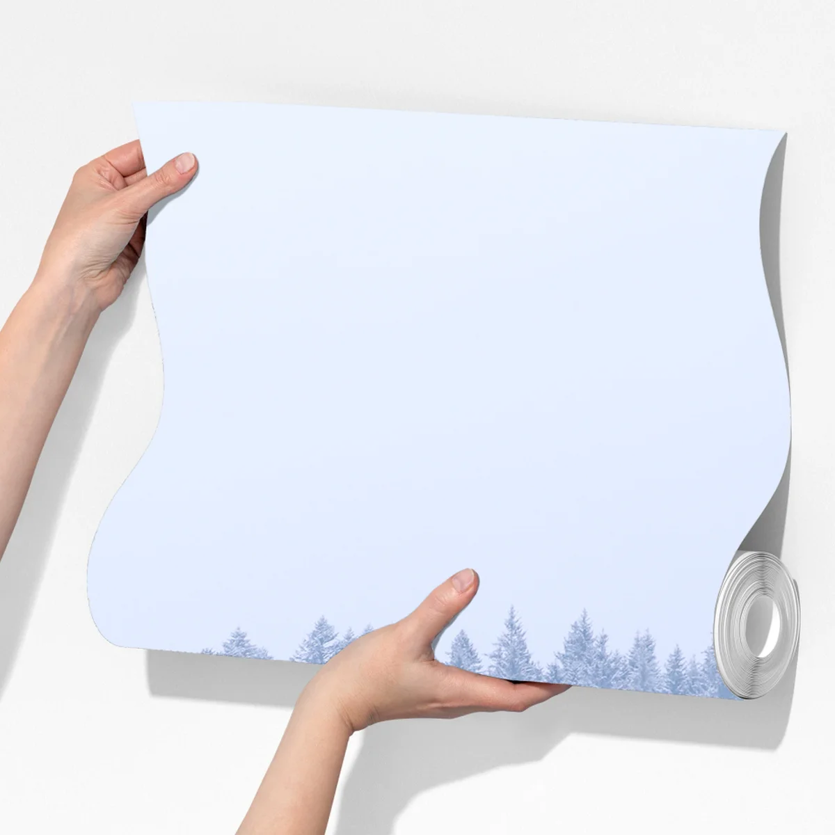 Fototapete winternebel über nadelwald Fototapete winternebel über nadelwald