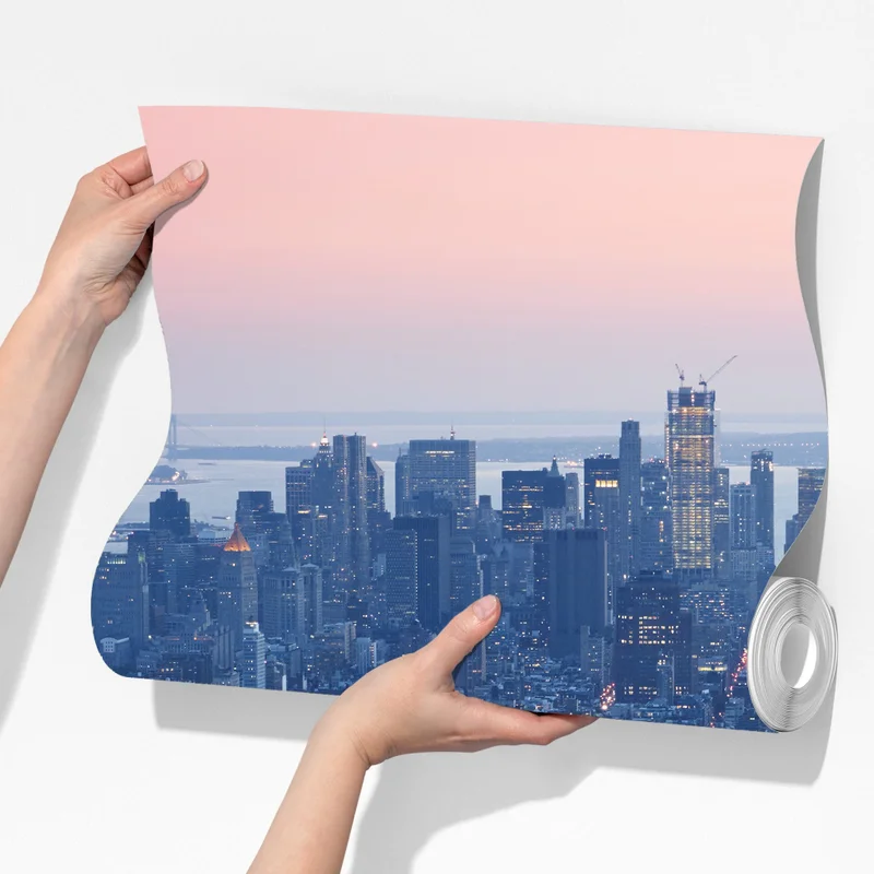 Fototapete sonnenuntergang über Manhattan skyline Fototapete sonnenuntergang über Manhattan skyline