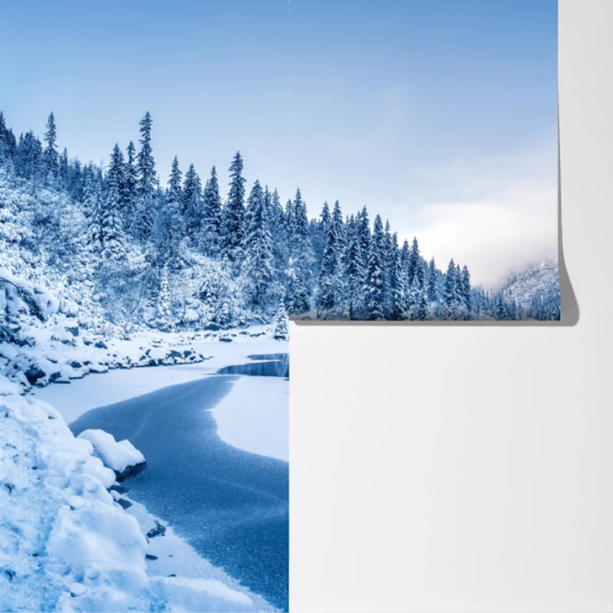 Fototapete ruhiges winterpanorama der Alpen Fototapete ruhiges winterpanorama der Alpen