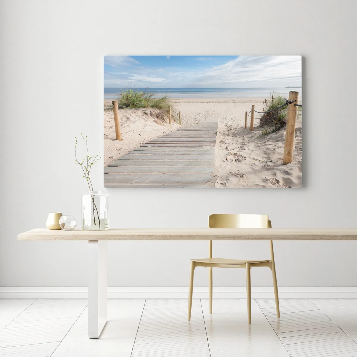 Leinwandbild ruhiger steg zum meer Leinwandbild ruhiger steg zum meer