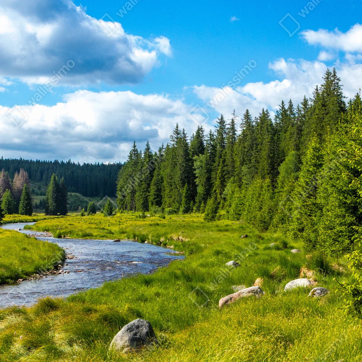 Fototapete ruhige flusslandschaft Fototapete ruhige flusslandschaft