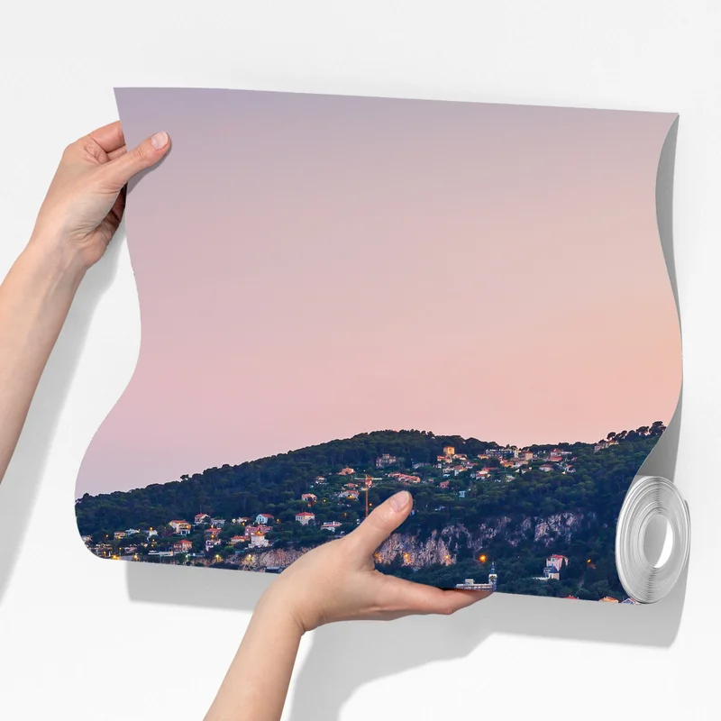 Fototapeta zachód słońca nad zatoką Villefranche-sur-Mer Fototapeta zachód słońca nad zatoką Villefranche-sur-Mer