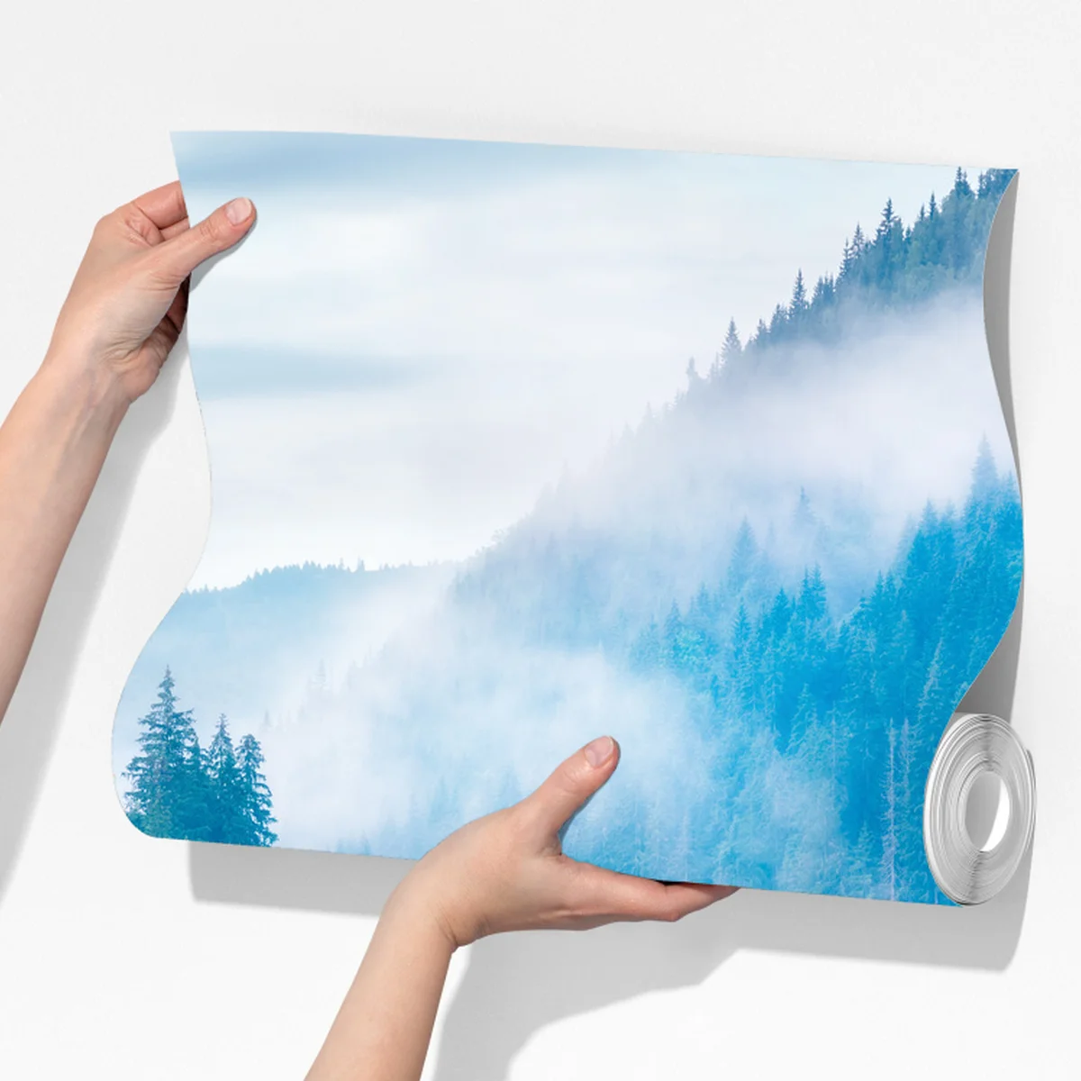 Fototapete nebliger morgen am see Lacu Rosu, Rumänien Fototapete nebliger morgen am see Lacu Rosu, Rumänien