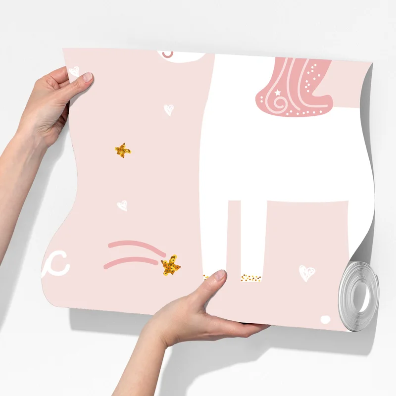 Fototapete magisches rosa einhornmuster Fototapete magisches rosa einhornmuster