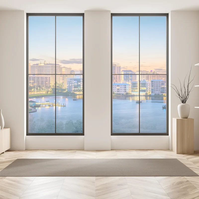 Fensteraufkleber Sarasota bei dämmerung über der bucht Fensteraufkleber Sarasota bei dämmerung über der bucht