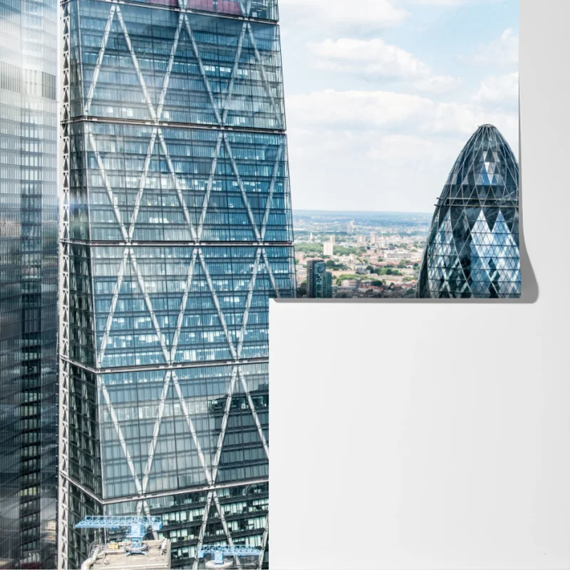 Fototapeta nowoczesna panorama Londynu ze szklanymi drapaczami chmur Fototapeta nowoczesna panorama Londynu ze szklanymi drapaczami chmur