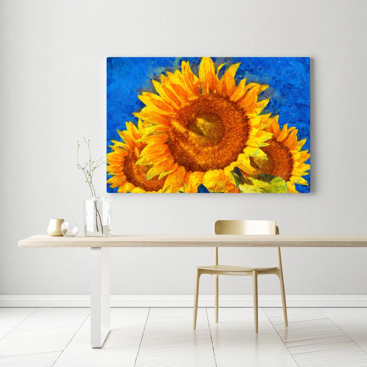 Leinwandbild lebendige sonnenblumen im stil von Van Gogh Leinwandbild lebendige sonnenblumen im stil von Van Gogh