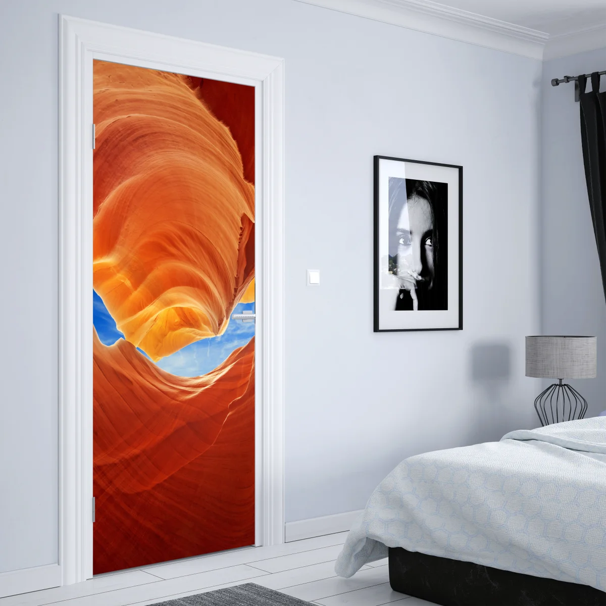 Türaufkleber Antelope Canyon geschwungene sandsteinformationen Türaufkleber Antelope Canyon geschwungene sandsteinformationen