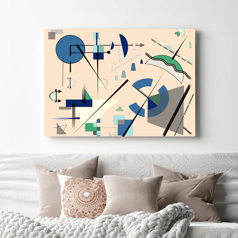 Leinwandbild geometrische pastellkomposition Leinwandbild geometrische pastellkomposition