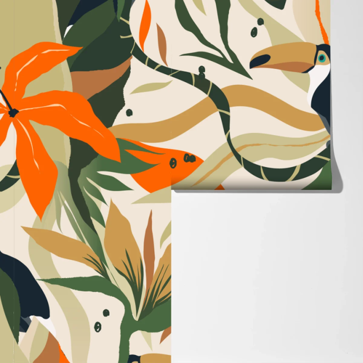 Fototapete tropisches tukanmuster Fototapete tropisches tukanmuster