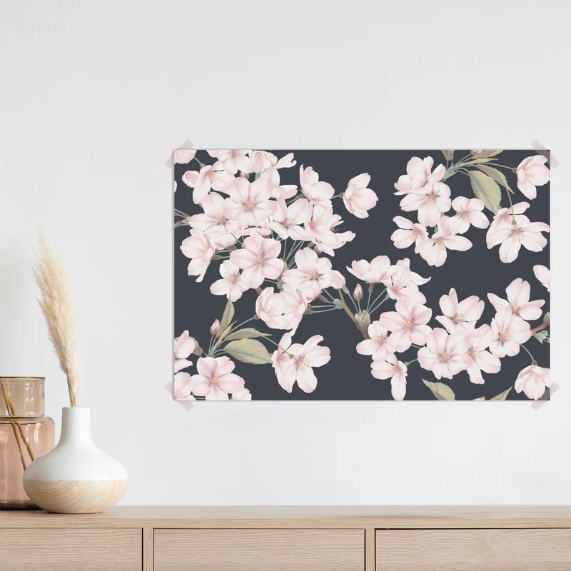 Poster zartes kirschblütenmuster Poster zartes kirschblütenmuster