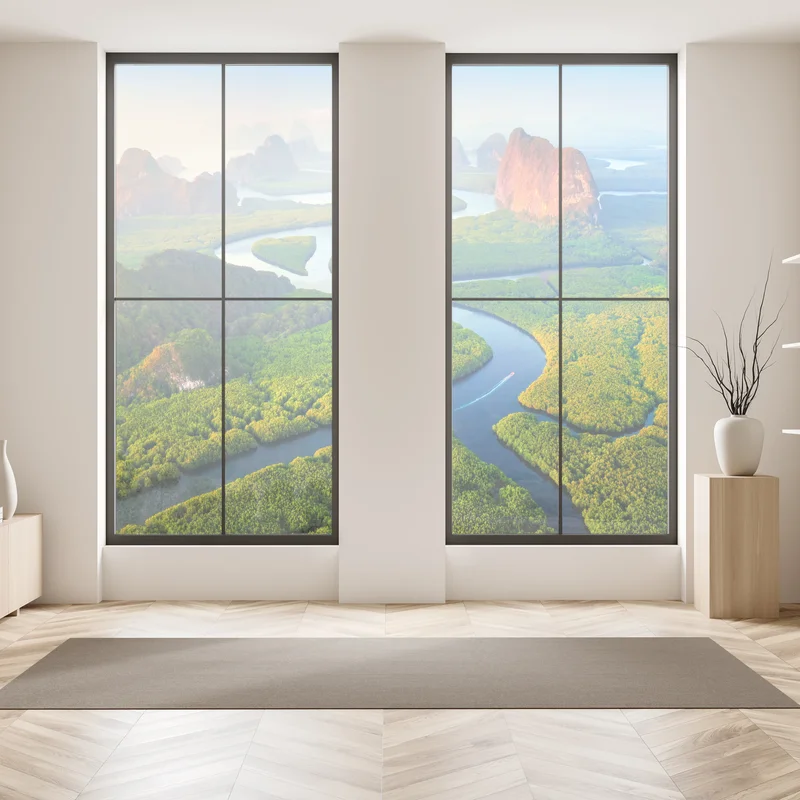 Fensteraufkleber sonnenaufgang über der Phang Nga Bucht Fensteraufkleber sonnenaufgang über der Phang Nga Bucht