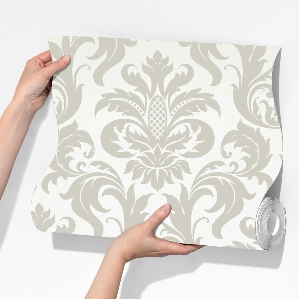 Fototapete elegantes beiges damastmuster Fototapete elegantes beiges damastmuster