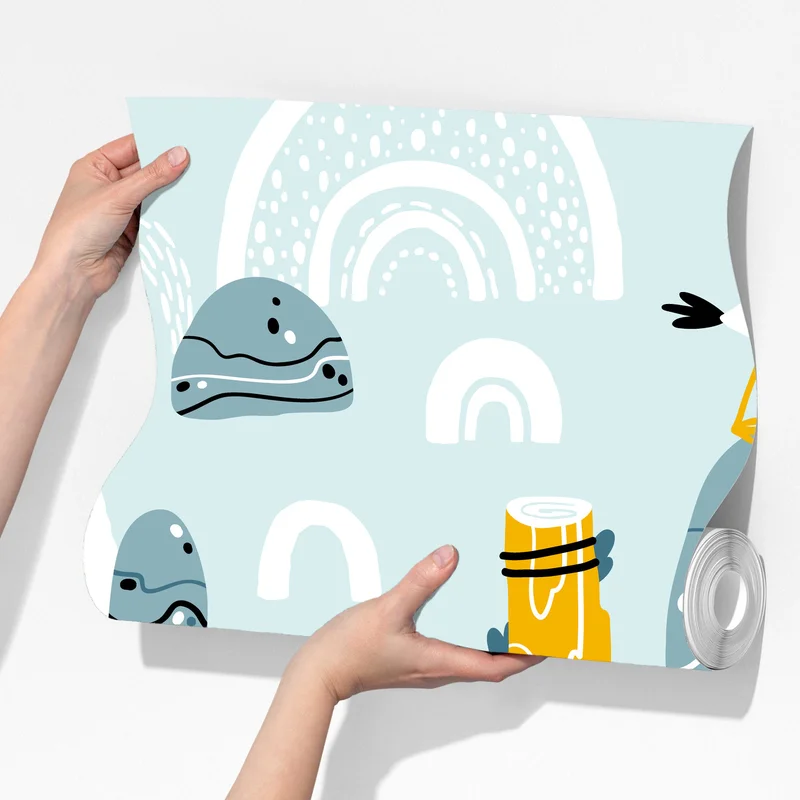 Fototapeta wesołe mewy na pastelowych łukach Fototapeta wesołe mewy na pastelowych łukach