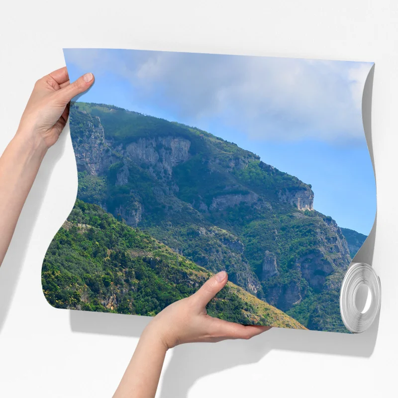 Fototapeta kolorowa panorama nadmorskiego miasteczka na klifie Fototapeta kolorowa panorama nadmorskiego miasteczka na klifie