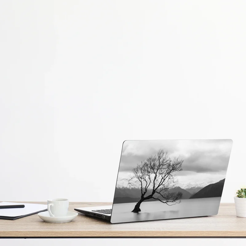 Naklejka na laptopa samotne drzewo na jeziorze Naklejka na laptopa samotne drzewo na jeziorze