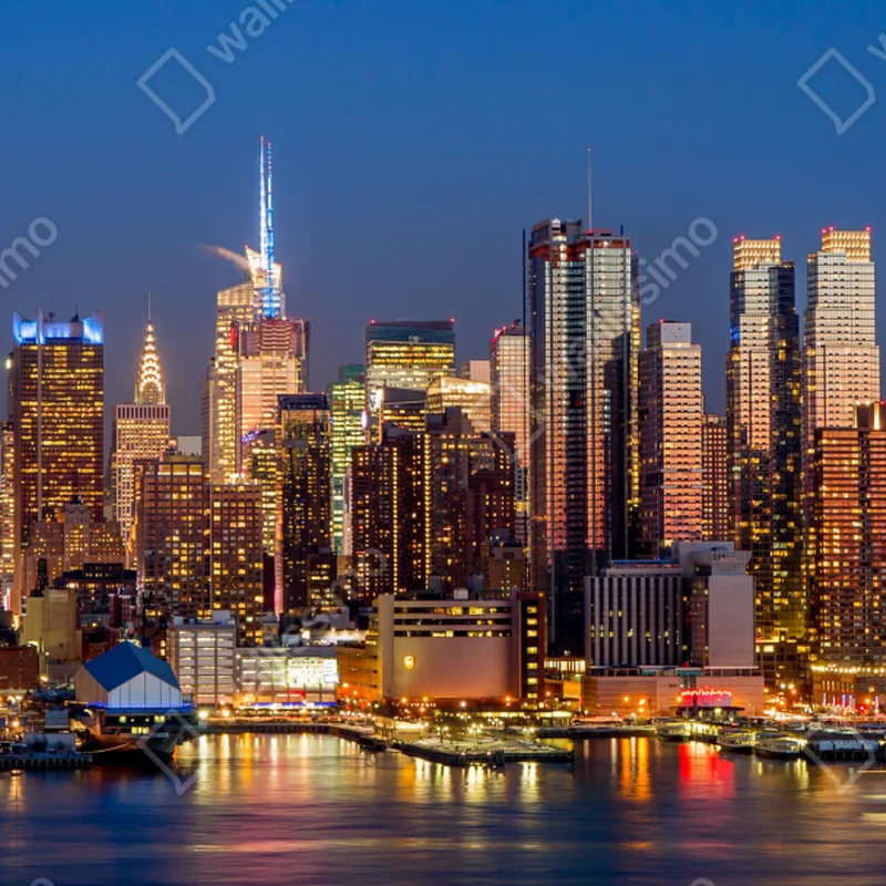 Fototapete panorama von New York bei dämmerung Fototapete panorama von New York bei dämmerung