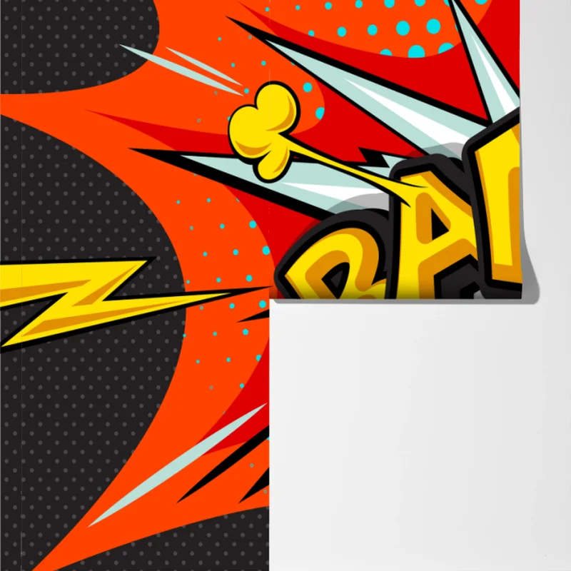 Fototapete comic-explosion im pop-art-stil Fototapete comic-explosion im pop-art-stil