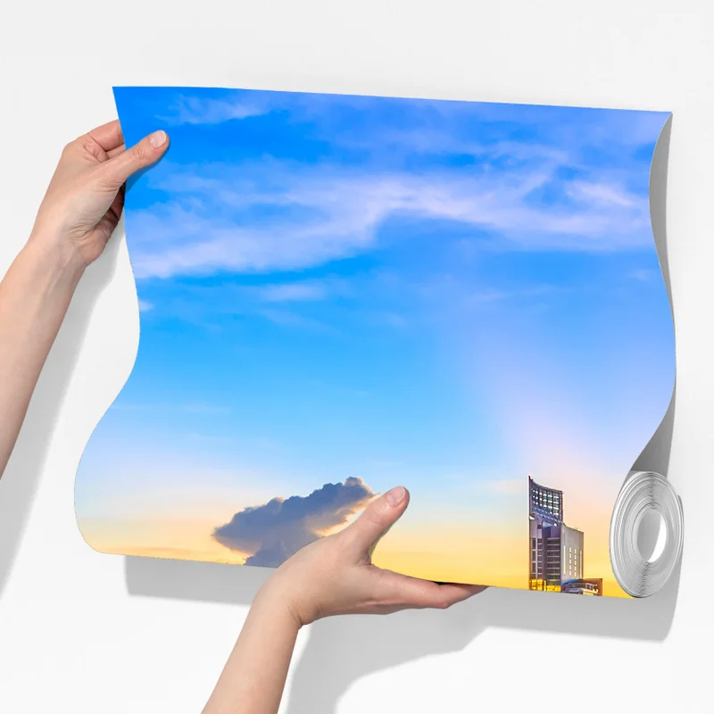 Fototapeta tętniąca życiem panorama miasta o zmierzchu Fototapeta tętniąca życiem panorama miasta o zmierzchu