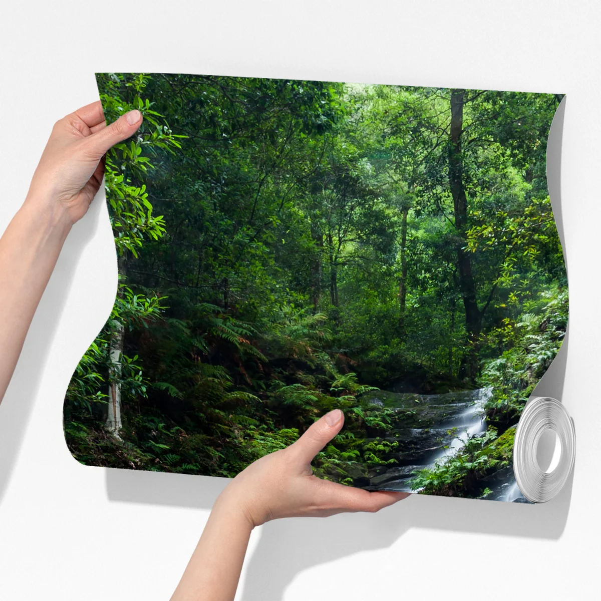 Fototapeta spokojny wodospad w lesie Fototapeta spokojny wodospad w lesie