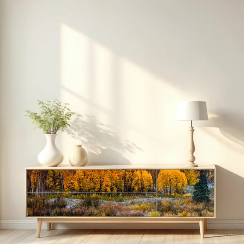 Repositionierbarer Aufkleber rosafarbener sonnenaufgang über East Beckwith Mountain