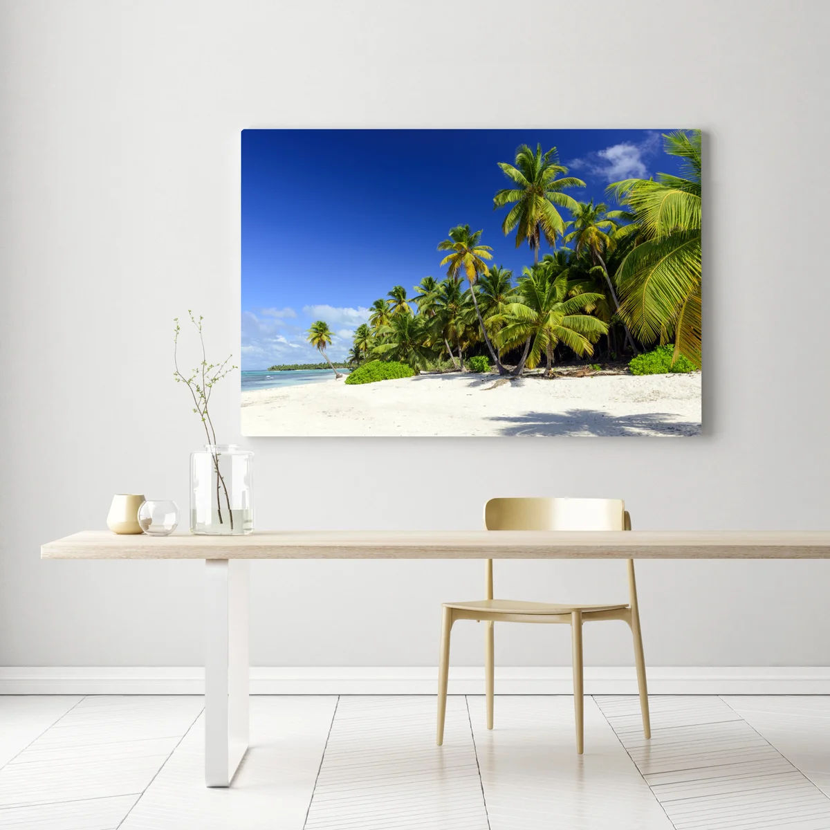 Leinwandbild ruhiger tropischer strand in Punta Cana Leinwandbild ruhiger tropischer strand in Punta Cana