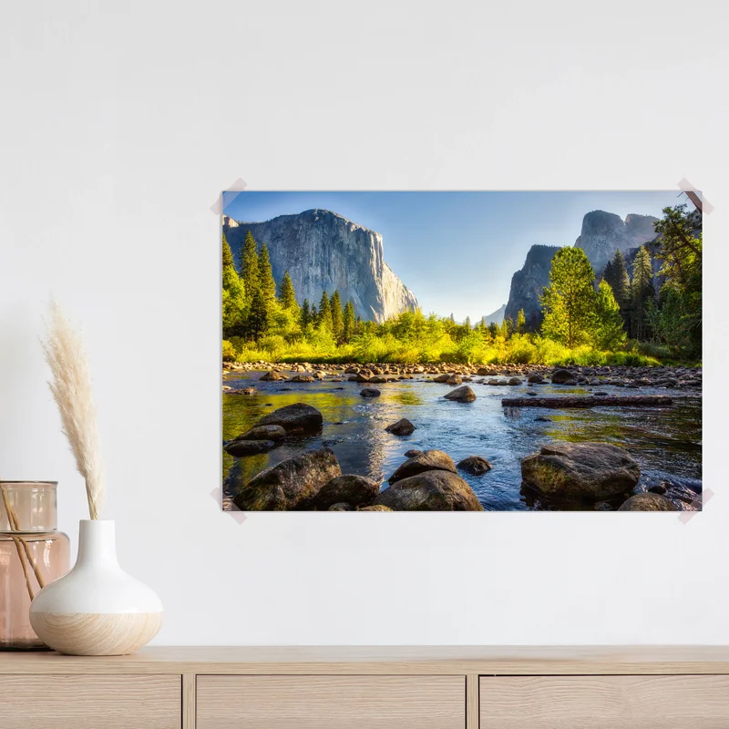 Poster goldenes flusstal Poster goldenes flusstal