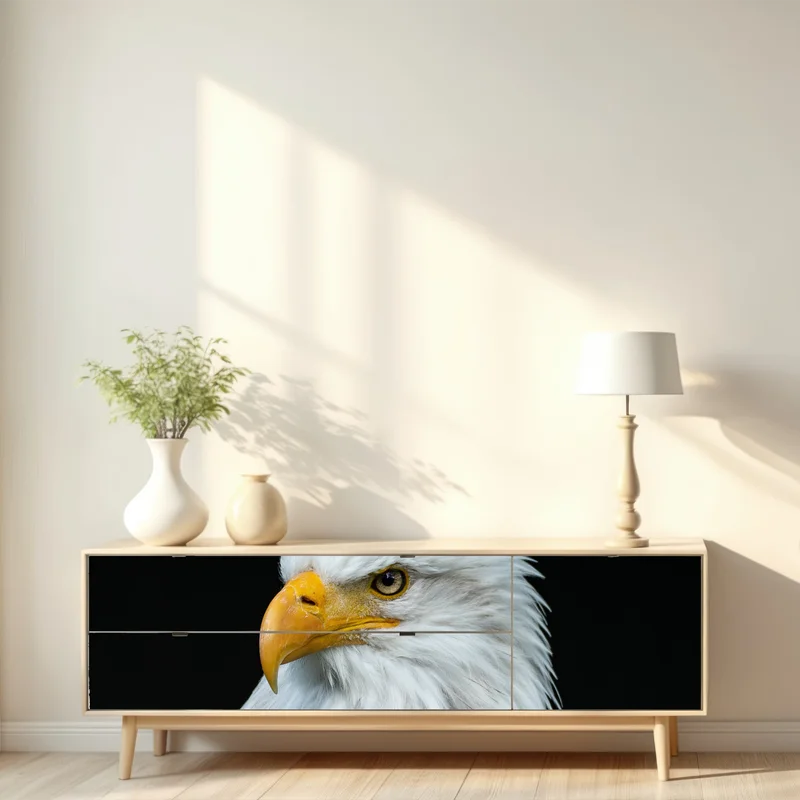 Repositionierbarer Aufkleber majestätisches porträt eines weißkopfseeadlers Repositionierbarer Aufkleber majestätisches porträt eines weißkopfseeadlers