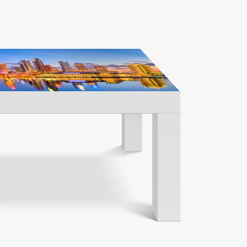 Tischaufkleber und Schreibtischaufkleber Tampa skyline bei dämmerung Tischaufkleber und Schreibtischaufkleber Tampa skyline bei dämmerung