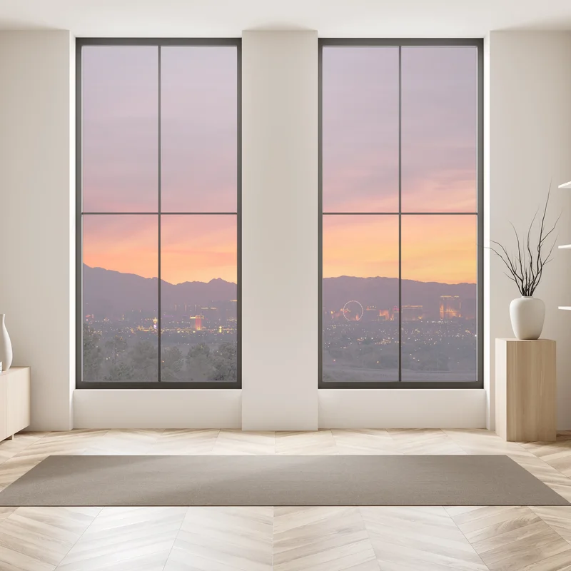 Fensteraufkleber Las Vegas sonnenuntergang skyline panorama