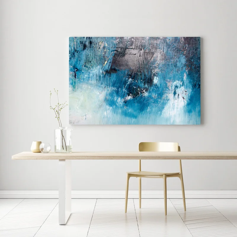 Leinwandbild tiefblaue abstrakte struktur Leinwandbild tiefblaue abstrakte struktur