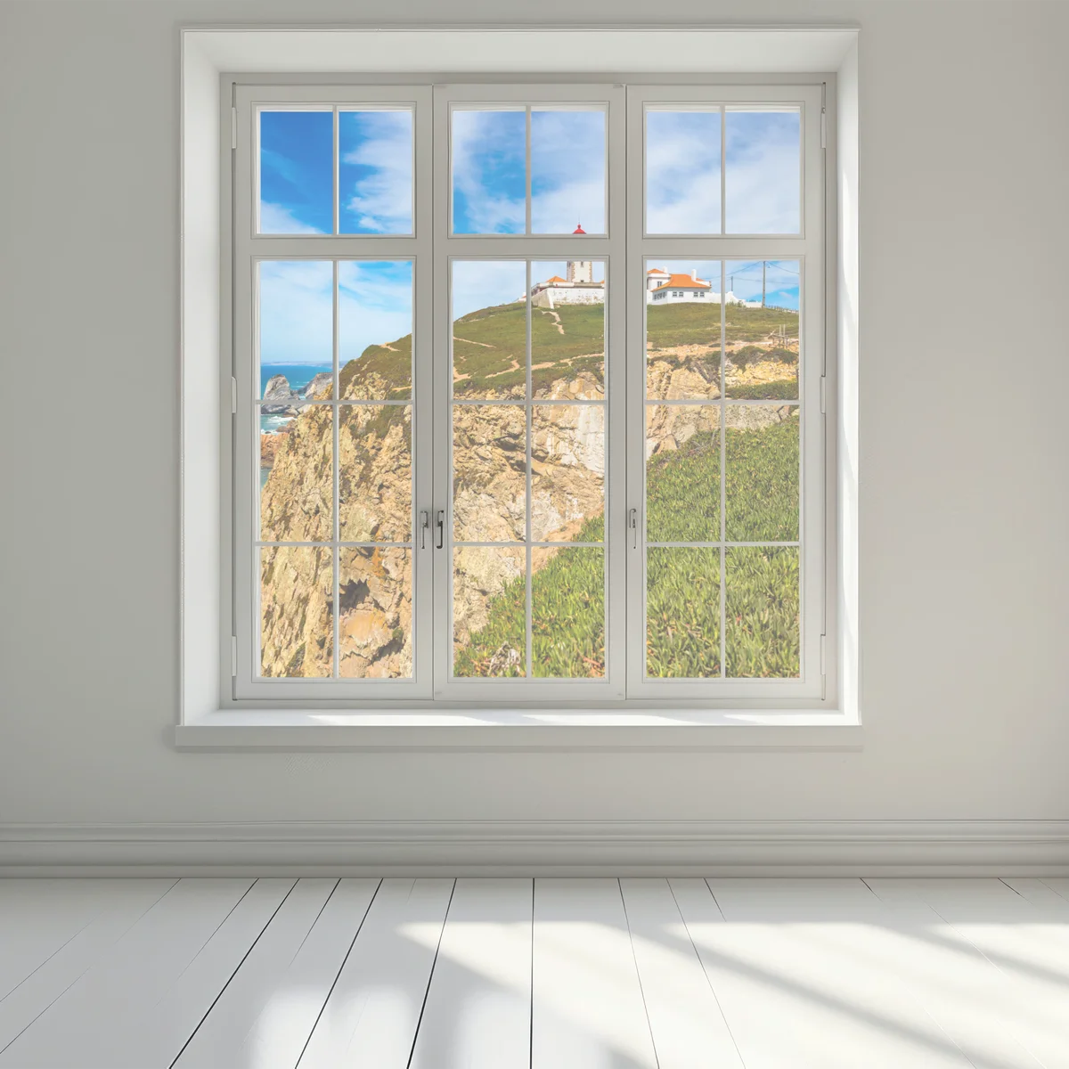 Fensteraufkleber leuchtturm auf den klippen von Cabo da Roca Fensteraufkleber leuchtturm auf den klippen von Cabo da Roca