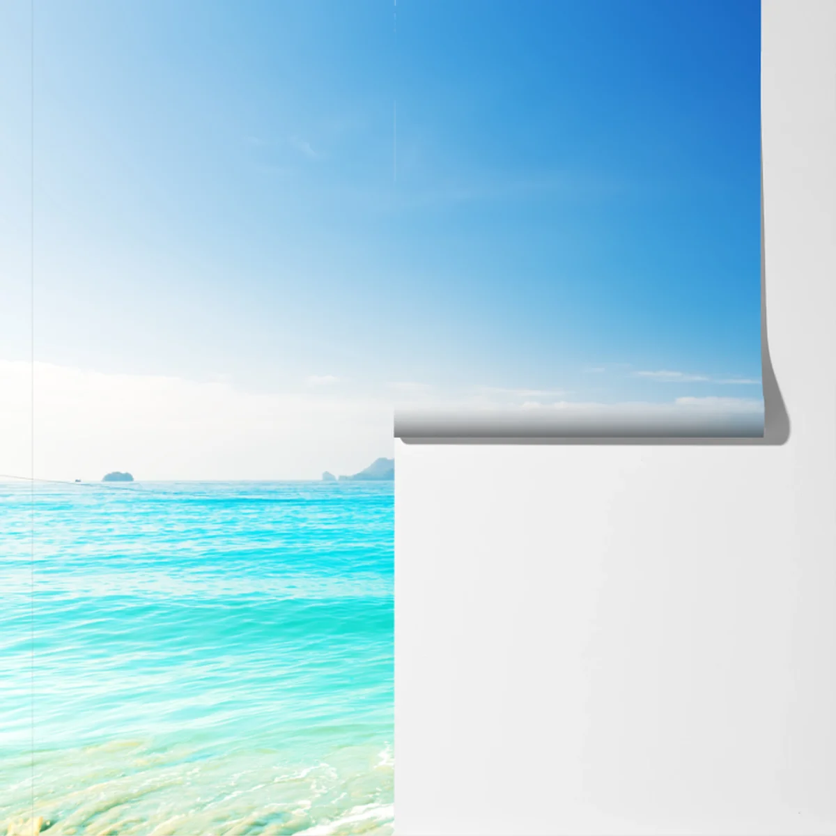 Fototapete langheckboot am türkisfarbenen strand, Andamanensee Fototapete langheckboot am türkisfarbenen strand, Andamanensee