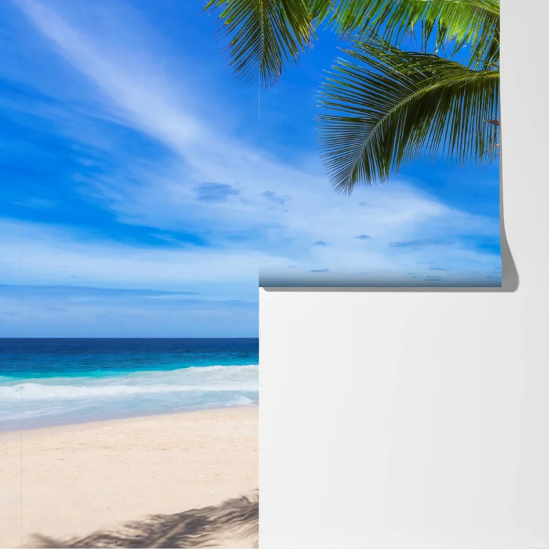 Fototapeta tropikalna plaża z palmą Fototapeta tropikalna plaża z palmą