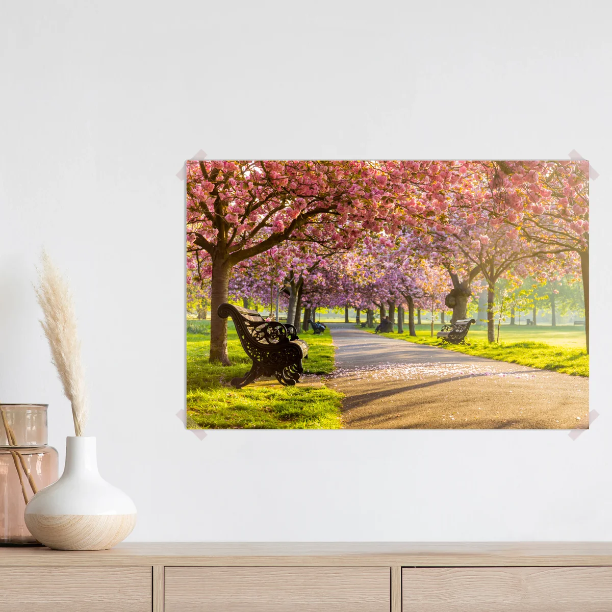 Poster kirschblütenallee im frühling Poster kirschblütenallee im frühling