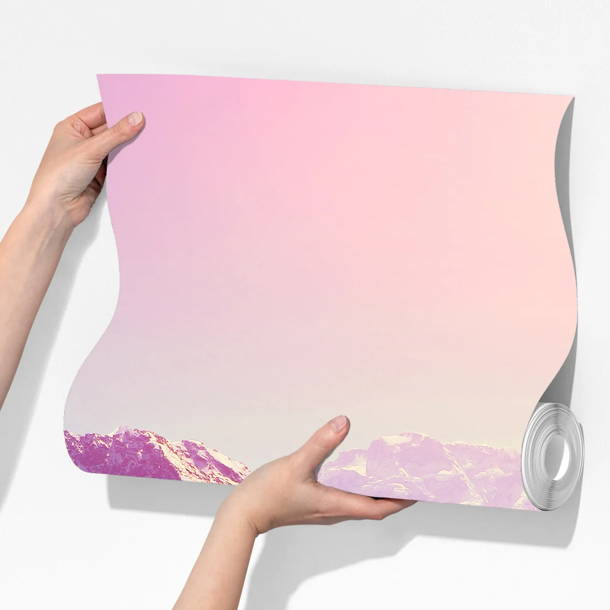 Fototapeta pastelowa dolina górska o świcie Fototapeta pastelowa dolina górska o świcie