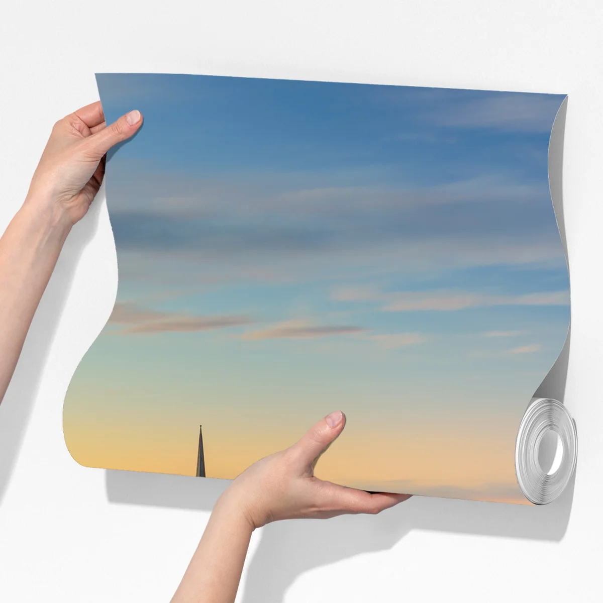 Fototapete Augusta skyline am Kennebec River bei sonnenuntergang Fototapete Augusta skyline am Kennebec River bei sonnenuntergang