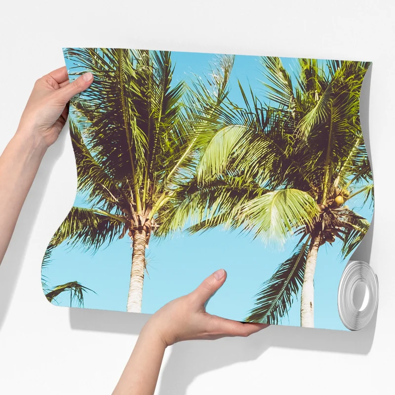 Fototapeta stary furgon z deską surfingową na tropikalnej plaży Fototapeta stary furgon z deską surfingową na tropikalnej plaży