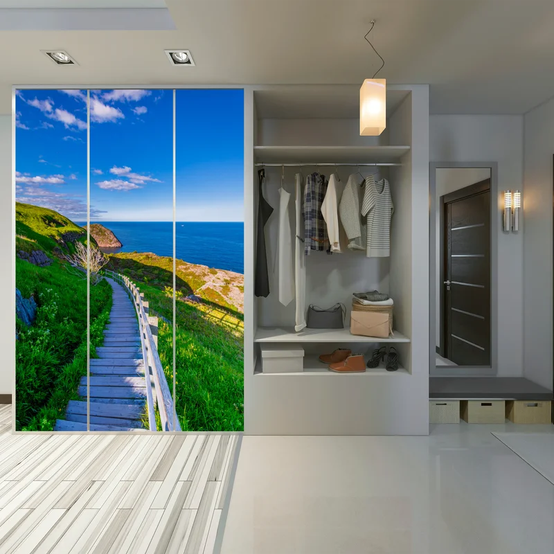 Schrankaufkleber küstenpfad mit blick auf das meer