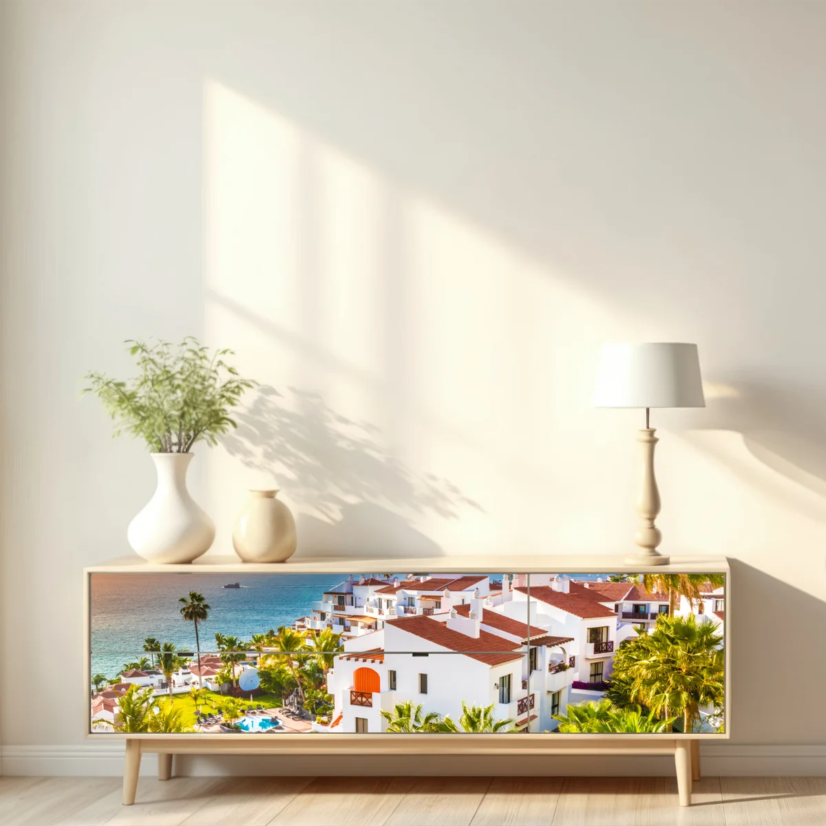 Repositionierbarer Aufkleber sonnenuntergang über Puerto de Santiago, Teneriffa Repositionierbarer Aufkleber sonnenuntergang über Puerto de Santiago, Teneriffa