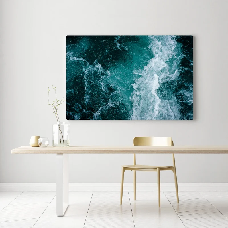 Leinwandbild türkisblaue ozeanwellen Leinwandbild türkisblaue ozeanwellen