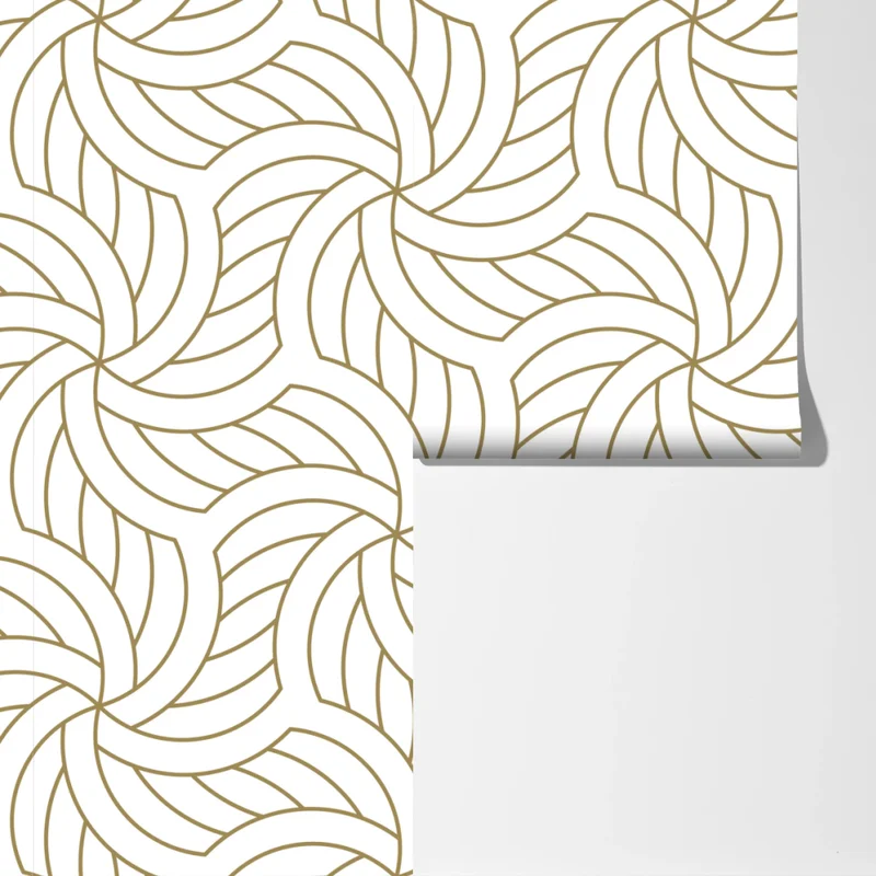 Fototapete goldenes geometrisches wirbelmuster Fototapete goldenes geometrisches wirbelmuster