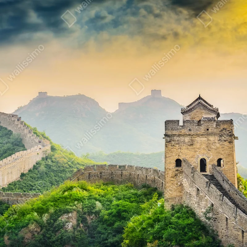 Fototapete sonnenaufgang über der Chinesischen Mauer Fototapete sonnenaufgang über der Chinesischen Mauer