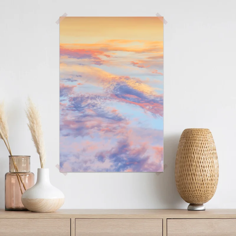 Poster sanfter pastellhimmel bei sonnenaufgang Poster sanfter pastellhimmel bei sonnenaufgang